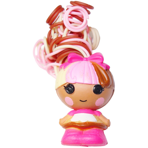 Lalaloopsy Tinies With Hair #304 Scoops Waffle Cone Small Bead Style Doll