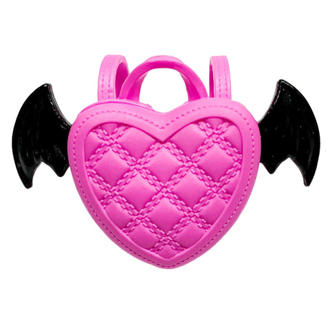 Monster High G3 Draculaura Doll Replacement Pink & Black Heart Bag