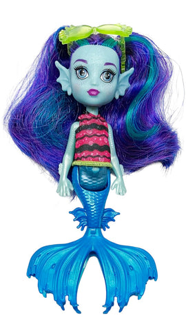 Monster High Lagoona Blue Family Ebbie Blue Doll With Shirt & Glasses