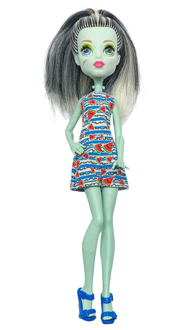 Monster High Frankie Stein Family Edition Doll With Watermelon Romper Outfit