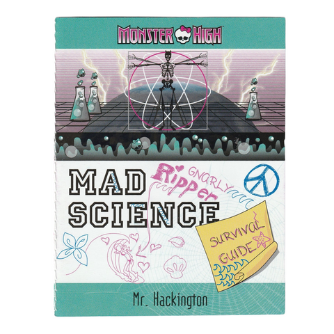 Monster High Mad Science Lagoona Blue Replacement Survival Guide Diary Booklet