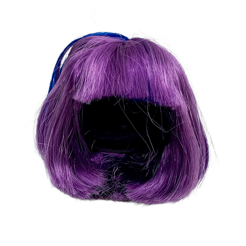 Monster High Create-A-Monster Cat Doll Replacement Short Purple & Blue Wig With Bangs