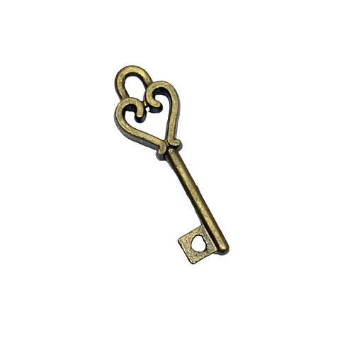 Monster High Doll Size Bronze Color Heart Skeleton Style Key Accessory #2