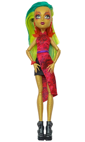 Monster High Fierce Rockers Jinafire Long Doll With Outfit