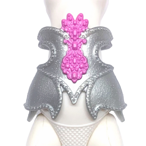 Ever After High 1st Chapter Justine Dancer Doll Replacement Silver Corset Belt