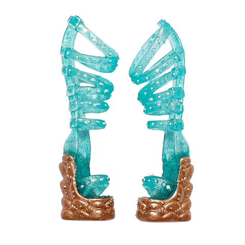 L.O.L. Surprise O.M.G. Queens Splash Beauty Doll Replacement Teal & Gold Shoes