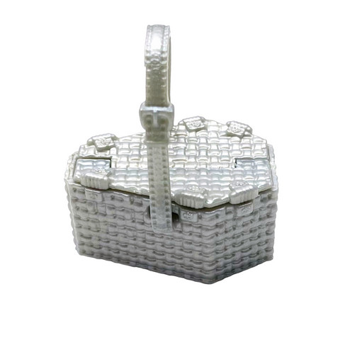 Monster High Picnic Casket Frankie Stein Doll Replacement Silver Basket Purse