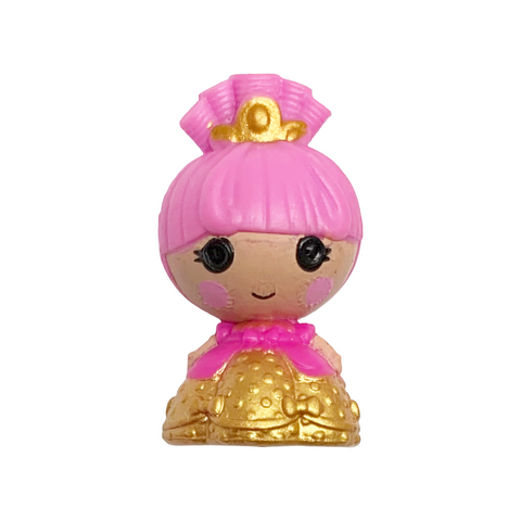 Lalaloopsy Tinies #425 Goldie Luxe Pink & Gold Princess Small Bead Style Doll