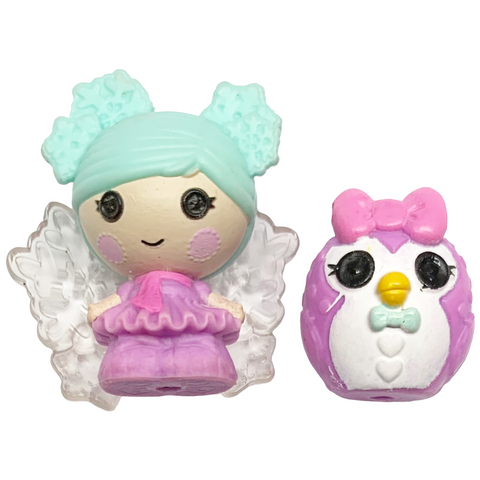 Lalaloopsy Tinies #421 Sweater Snowstorm & #432 Penguin Small Bead Style Dolls