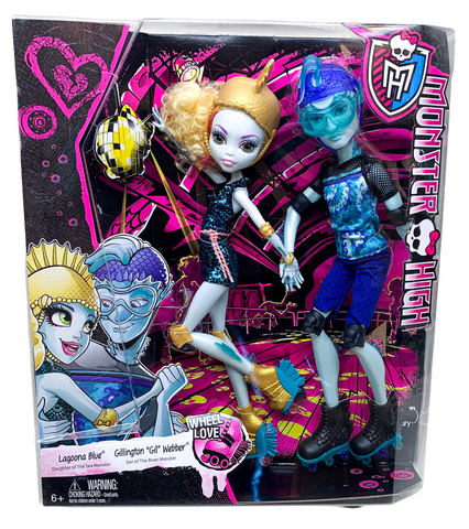 Monster High® Lagoona Blue® & Gillington "Gil" Webber® Wheel Love™ Dolls 2 Pack