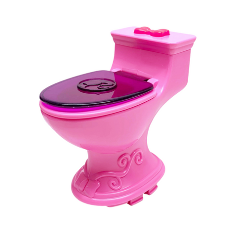 Mattel X7949 Barbie Dreamhouse Replacement Dollhouse Bathroom Pink Toilet Part