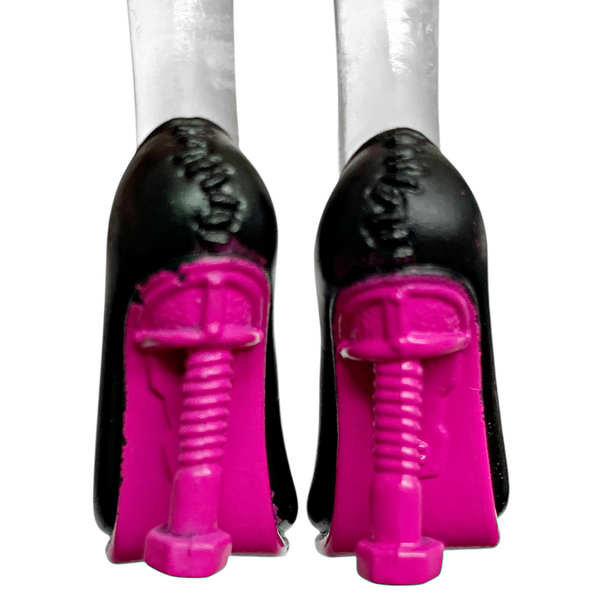 Monster High Frankie Stein Picnic Casket Doll Replacement Black & Pink Shoes