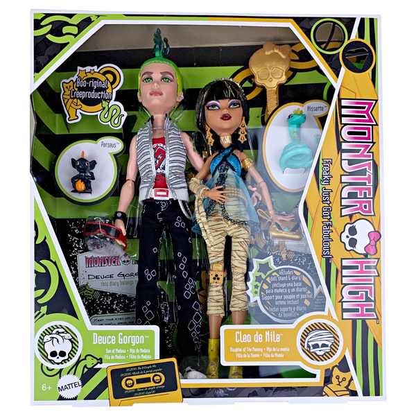 Monster High Cleo De Nile & Deuce Gorgon Boo-riginal Creeproduction Doll Set (HRP86)