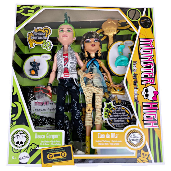 Monster High Cleo De Nile & Deuce Gorgon Boo-riginal Creeproduction Doll Set (HRP86)
