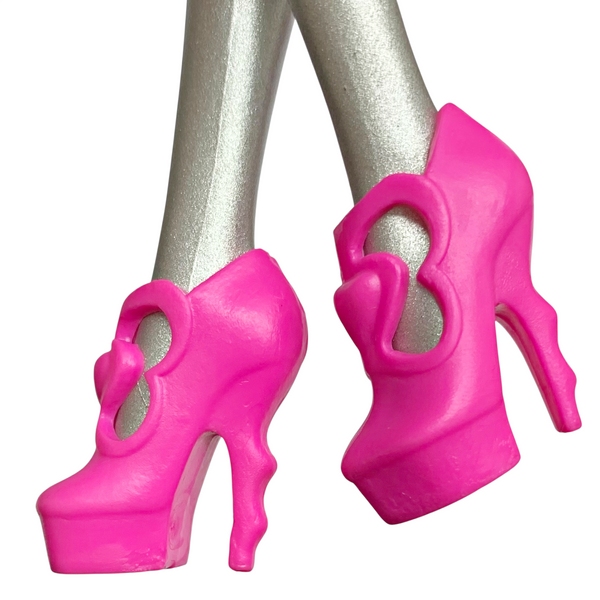 Monster High Ghoul-To-Bat Transformation Draculaura Doll Replacement Pink Heels Shoes