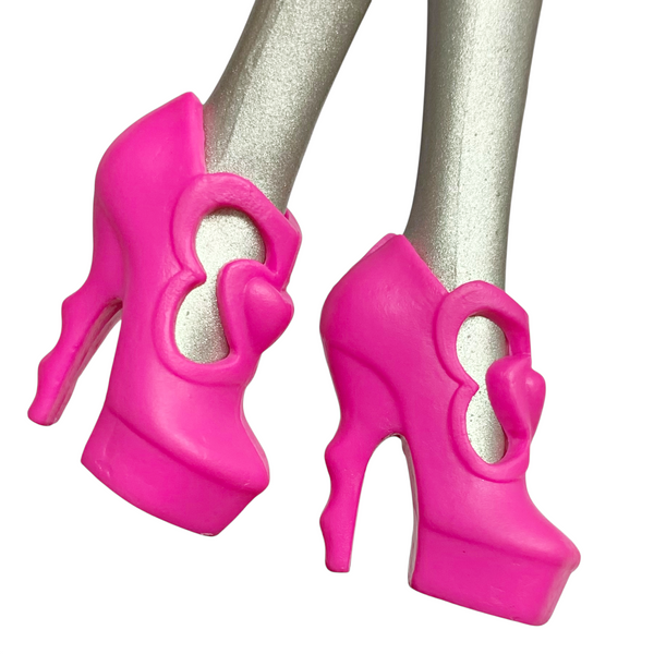 Monster High Ghoul-To-Bat Transformation Draculaura Doll Replacement Pink Heels Shoes