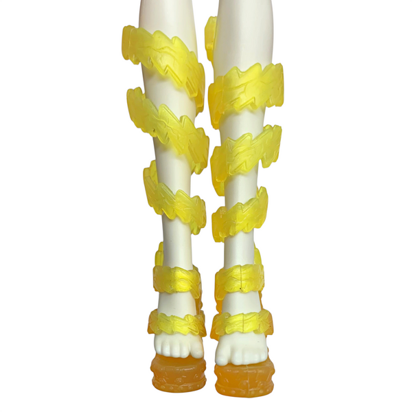Monster High Frankie Stein Electrified Doll Replacement Tall Strap Yellow Shoes