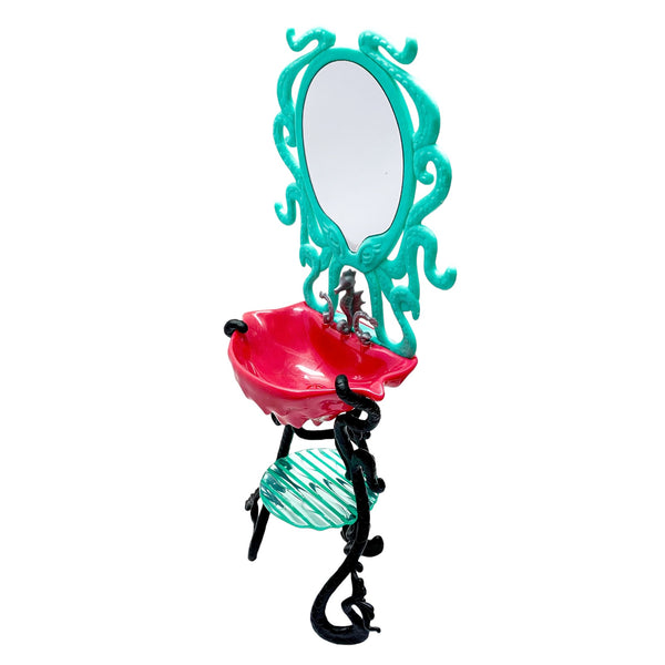 Monster High Lagoona Blue Shower Room Playset Replacement Vanity Sink Part