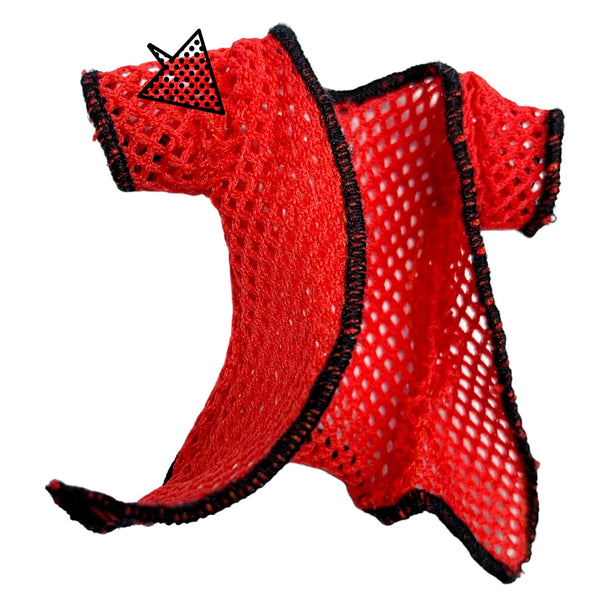 Monster High Gloom Beach Ghoulia Yelps Doll Outfit Replacement Red Mesh Shirt Top