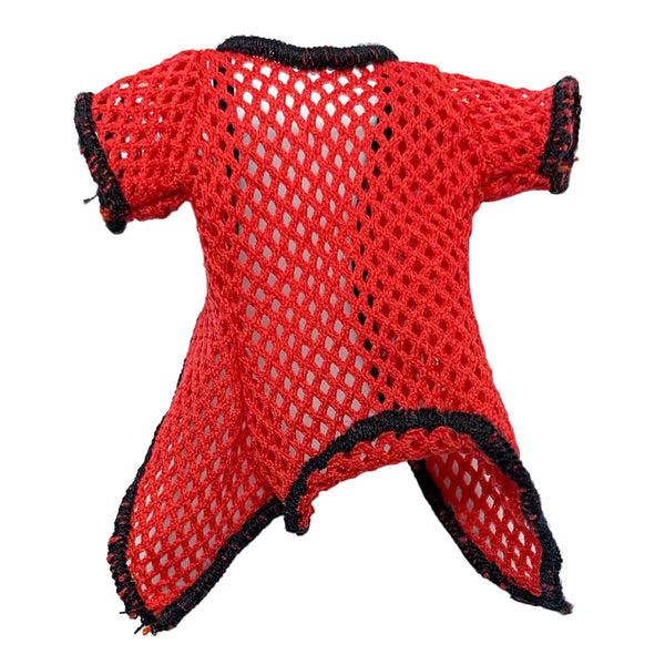 Monster High Gloom Beach Ghoulia Yelps Doll Outfit Replacement Red Mesh Shirt Top