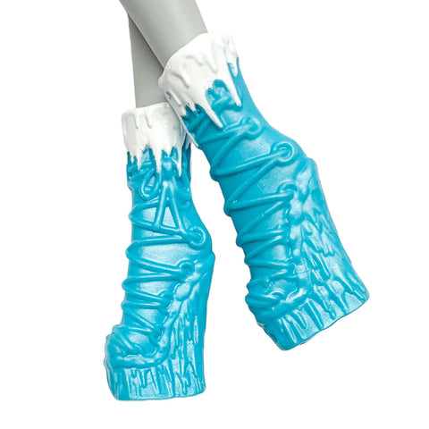 Monster High Art Class Abbey Bominable Doll Replacement Shoes Blue Boots