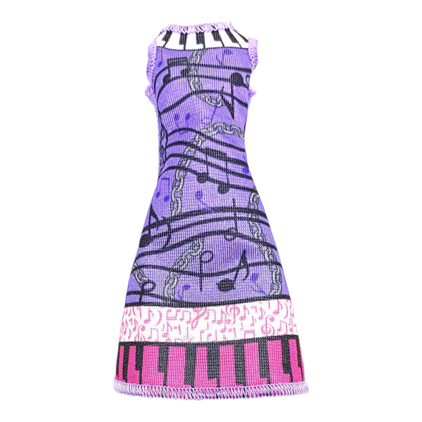 Monster High Music Class Ari Hauntington Doll Outfit Replacement Purple Dress