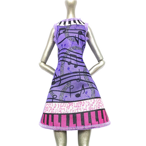 Monster High Music Class Ari Hauntington Doll Outfit Replacement Purple Dress