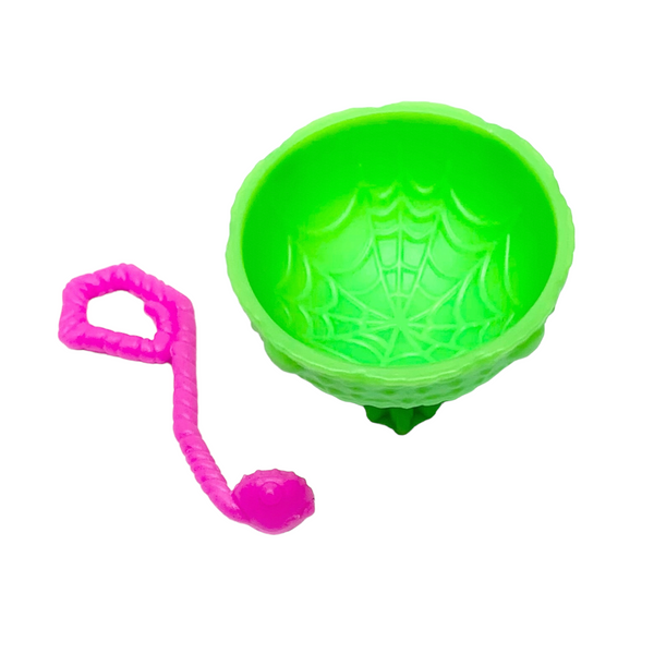 Monster High Catacombs Playset Replacement Green Punch Bowl & Pink Ladle Parts