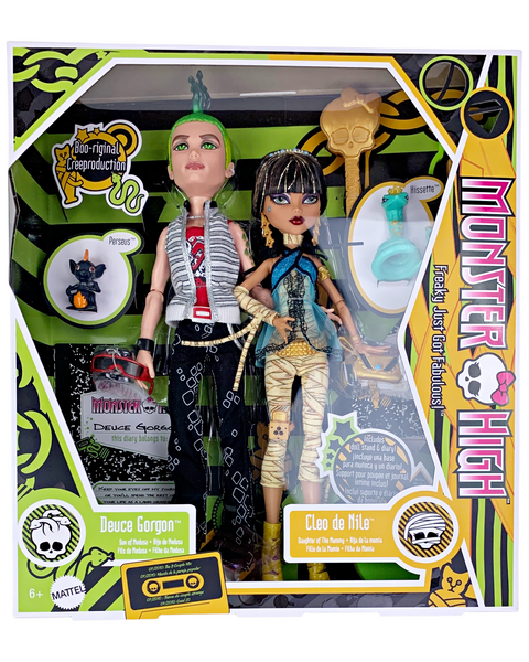 Monster High Cleo De Nile & Deuce Gorgon Boo-riginal Creeproduction Doll Set (HRP86)
