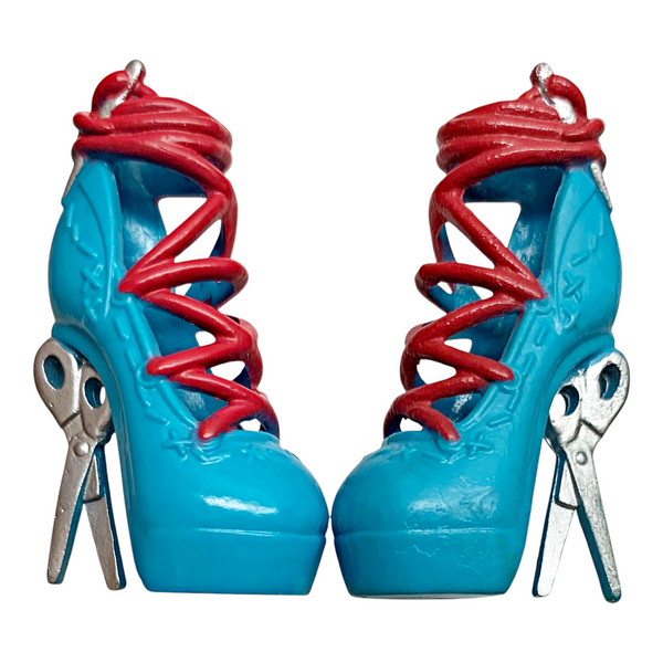 Monster High Scary Tales Threadarella Frankie Stein Doll Replacement Blue Shoes