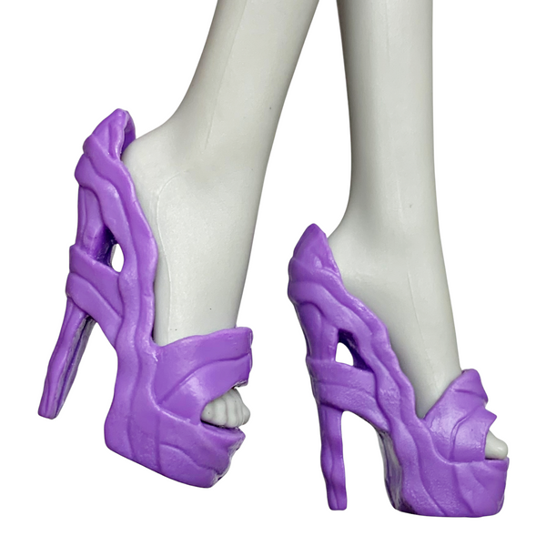 Monster High Color Me Creepy Sea Monster Doll Replacement Purple Shoes