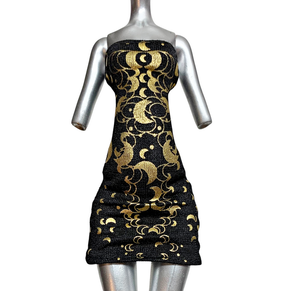 Monster High Clawdeen Wolf 13 Wishes Doll Outfit Replacement Black Tube Top Dress