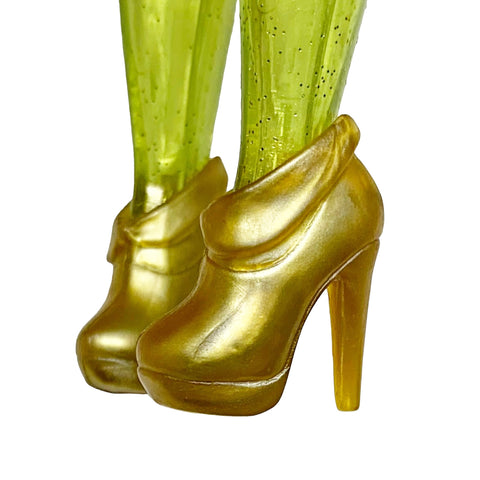 Novi Stars Alie Lectric Light Up Doll Replacement Shoes Gold Heels / Boots