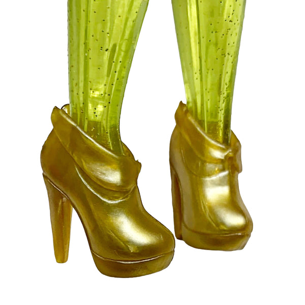 Novi Stars Alie Lectric Light Up Doll Replacement Shoes Gold Heels / Boots