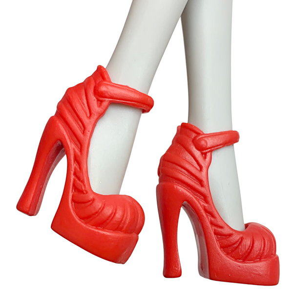 Monster High Frankie Stein Basic Doll Replacement Solid Red Original Style Shoes