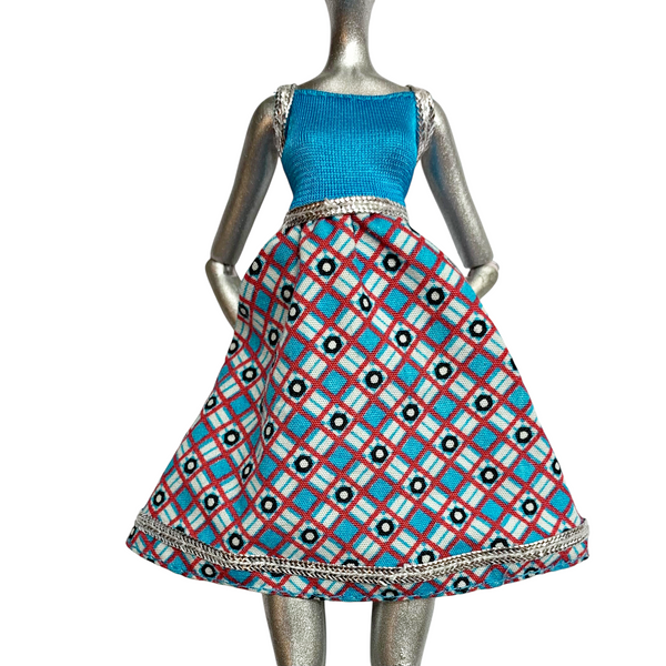 Monster High Frankie Stein Deluxe Fashion Pack Outfit Replacement Blue & Silver Dress
