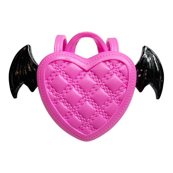 Monster High Draculaura G3 Doll Replacement Pink Heart Bag & Headband Lot