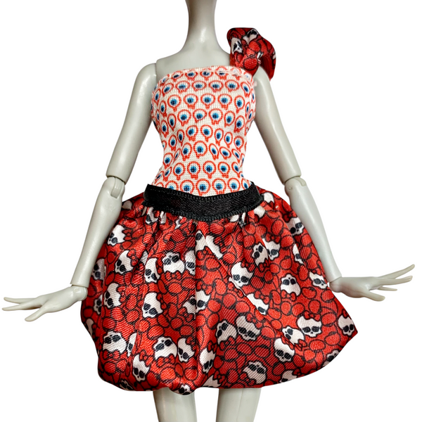 Monster High Ghoulia Yelps Dot Dead Gorgeous Doll Outfit Replacement Red Dress
