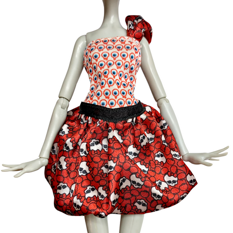 Monster High Ghoulia Yelps Dot Dead Gorgeous Doll Outfit Replacement Red Dress