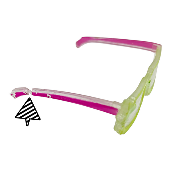 Project Mc2 Bryden Bandweth Bryden's Glow Stick Doll Replacement Yellow & Pink Glasses