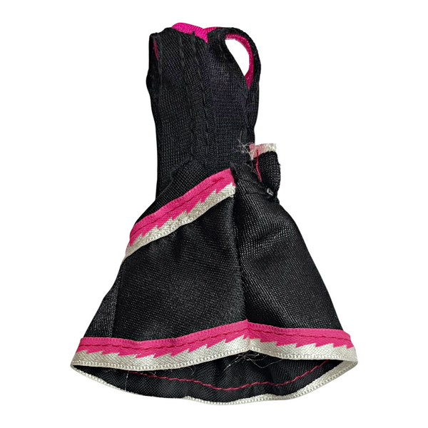 Monster High Werecat Fearleading Doll Outfit Replacement Cheerleader Black Uniform Dress