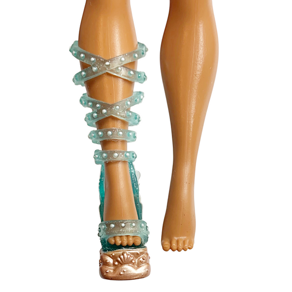 L.O.L. Surprise O.M.G. Queens Splash Beauty Doll Replacement Right Teal & Gold Shoe