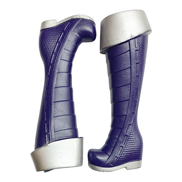 DC Super Hero Girls Intergalactic Sisters Blackfire Doll Replacement Shoes Blue & Silver Boots