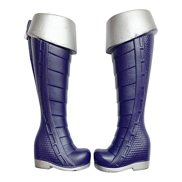 DC Super Hero Girls Intergalactic Sisters Blackfire Doll Replacement Shoes Blue & Silver Boots