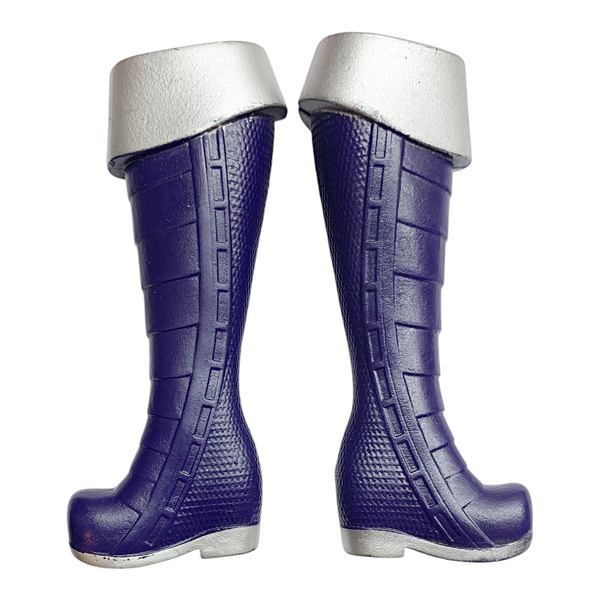 DC Super Hero Girls Intergalactic Sisters Blackfire Doll Replacement Shoes Blue & Silver Boots