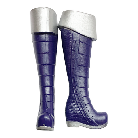 DC Super Hero Girls Intergalactic Sisters Blackfire Doll Replacement Shoes Blue & Silver Boots