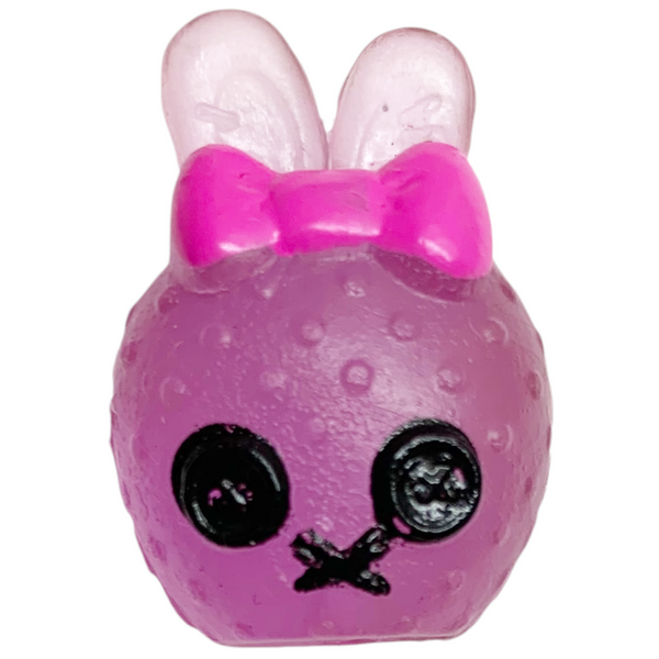 Lalaloopsy Tinies #345 Translucent Pink Bunny Rabbit With Pink Bow Bead Style Doll