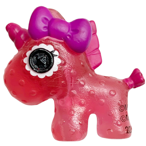 Lalaloopsy Tinies Series 5 Blind Button Translucent Pink Unicorn With Bow Bead Style Doll