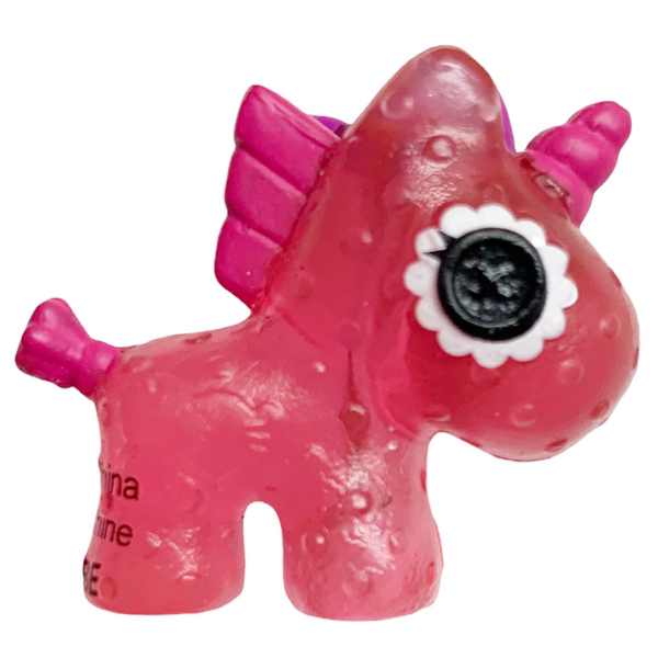 Lalaloopsy Tinies Series 5 Blind Button Translucent Pink Unicorn With Bow Bead Style Doll