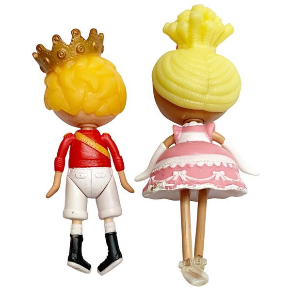 Mini Lalaloopsy Prince Handsome & Cinder Slippers Cinderella Dolls With Accessories